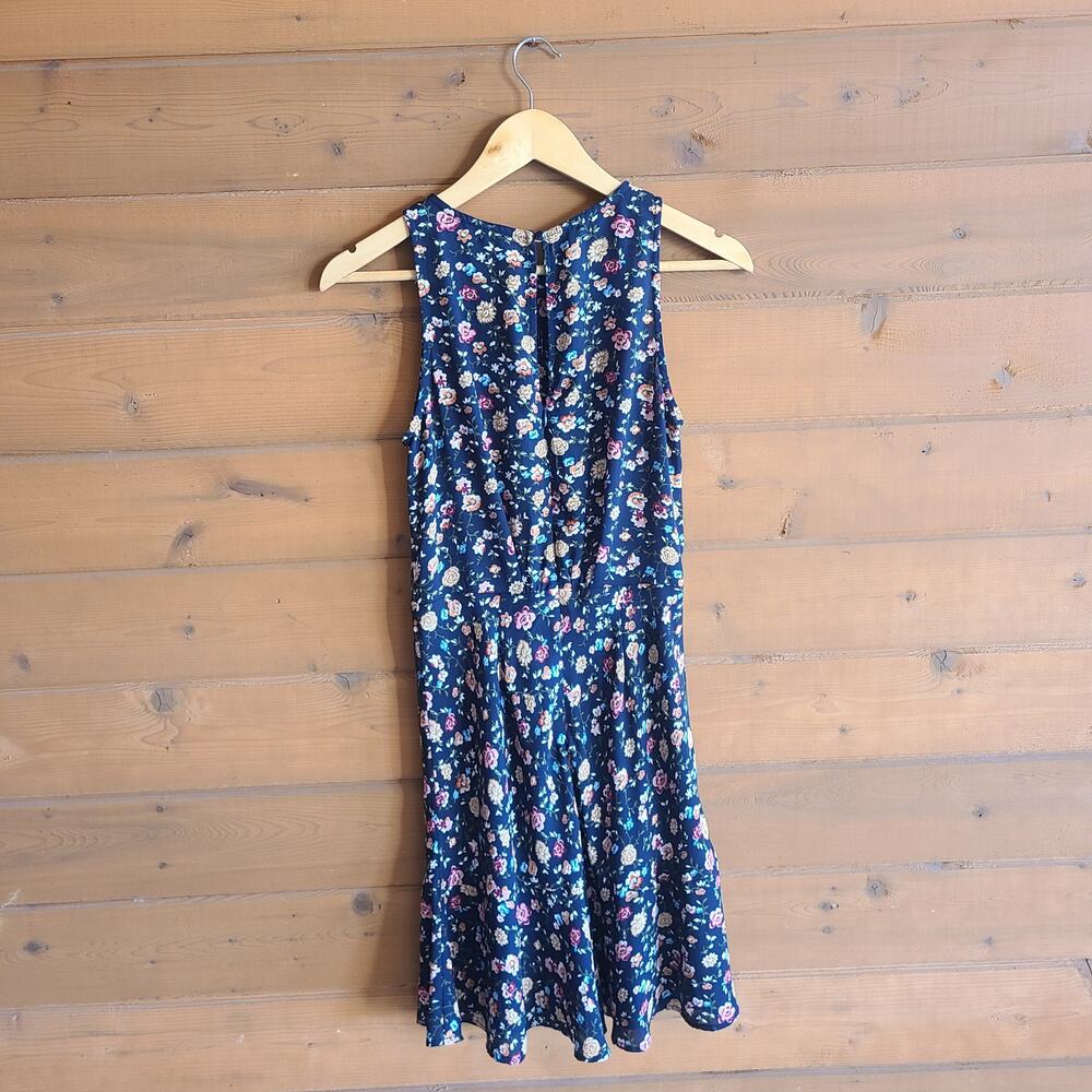 J. Crew Mercantile Floral Dress Tank Top Vintage Navy 2 Boho Cottagecore Preppy - Picture 3 of 7